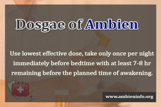 Dosgae of Ambien